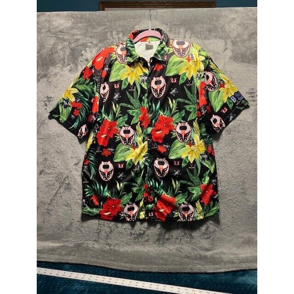 Destroyer Rocks XL Birmingham Bulls Button Up Shirt Hockey AXL